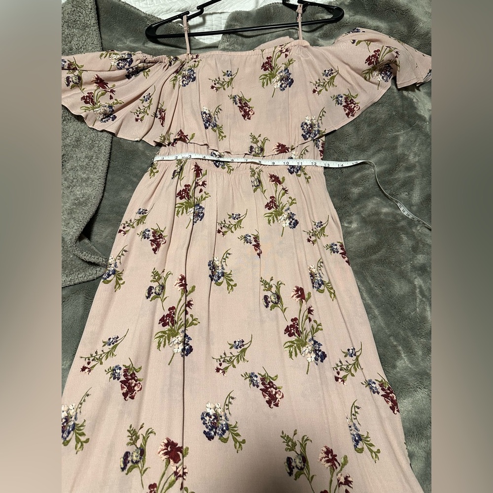 Abound Floral Boho Patterned Dress in Pink and Green NEW with tags